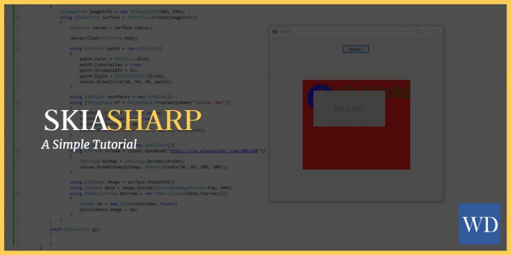 Getting started with the SkiaSharp graphics library for .NET and C# is easy with this simple tutorial.